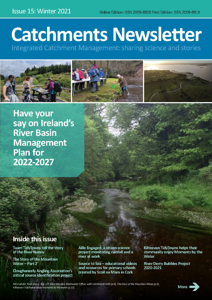 Catchments Newsletter - sharing science and stories. Winter 2021.