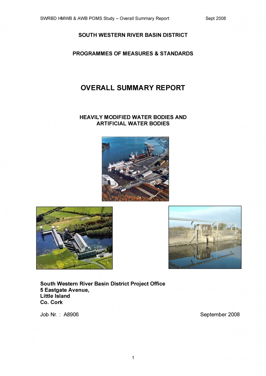 Heavily Modified and Artificial Waterbodies (2008)