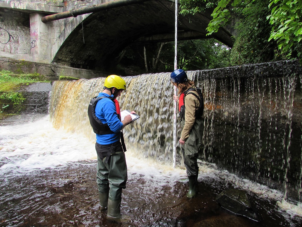 Survey of a bridge apron, River Dodder