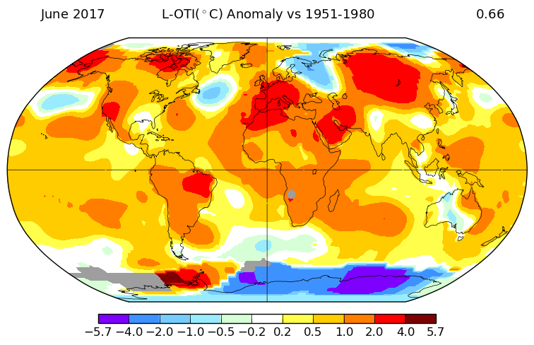 NASA GISS Temperature Anomaly