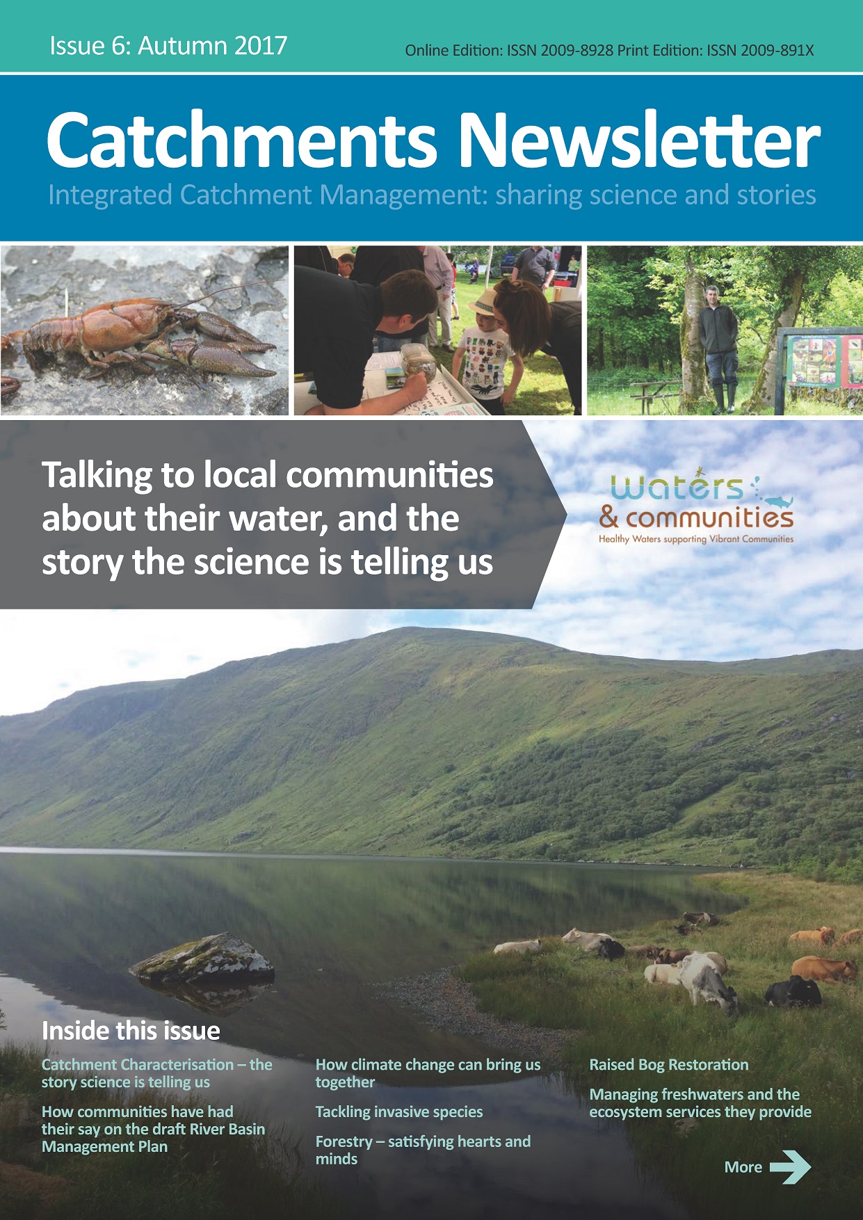 Cover Catchments Newsletter - sharing science and stories. Autumn 2017
