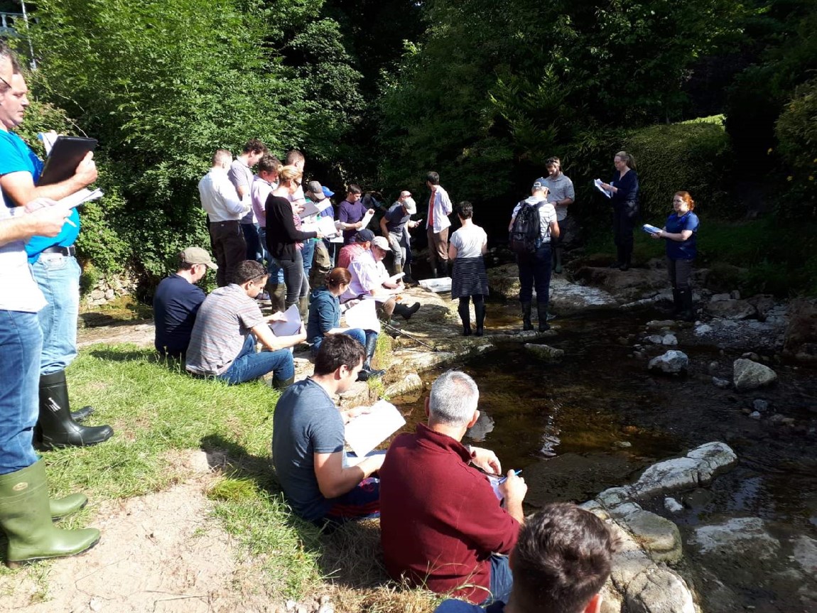 Catchment management networking in a river