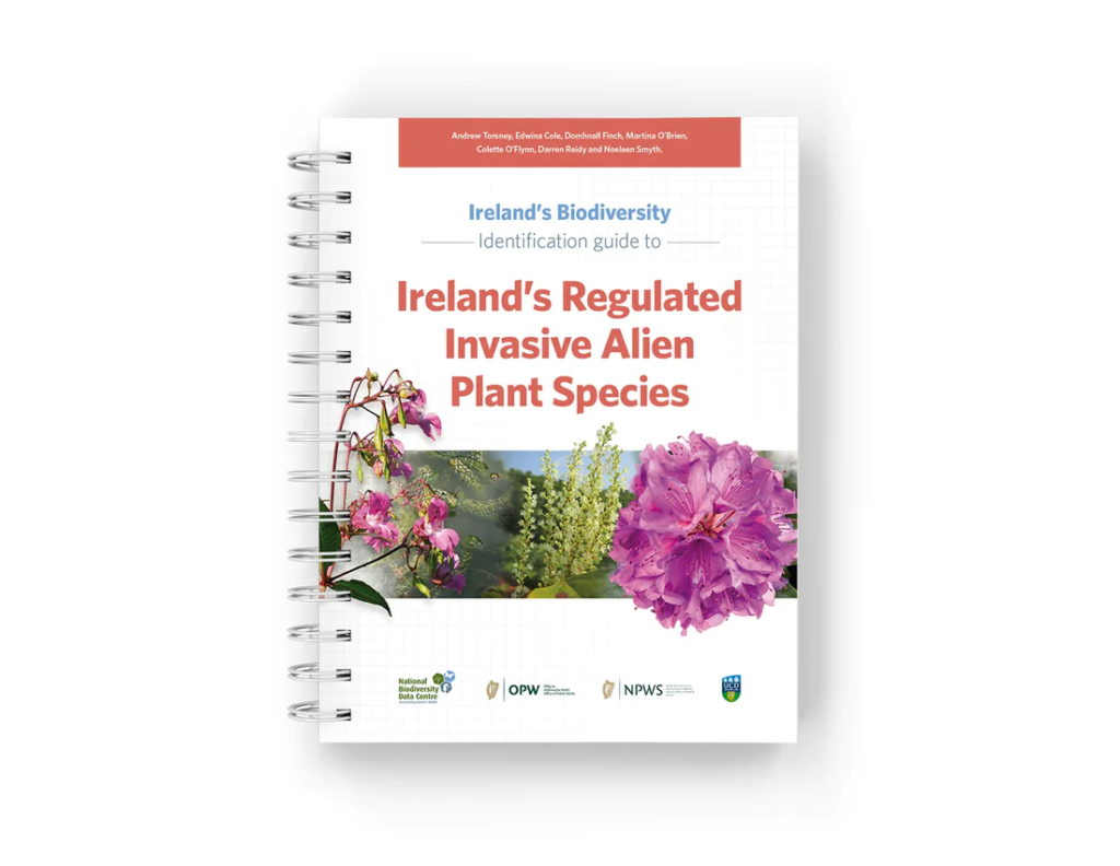 The cover from an identification guide called 'Ireland's Regulated Invasive Alien Plant Species'