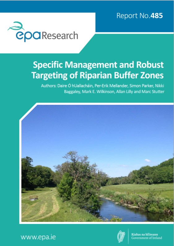 Cover with a grassy riverbank and riparian vegetation.