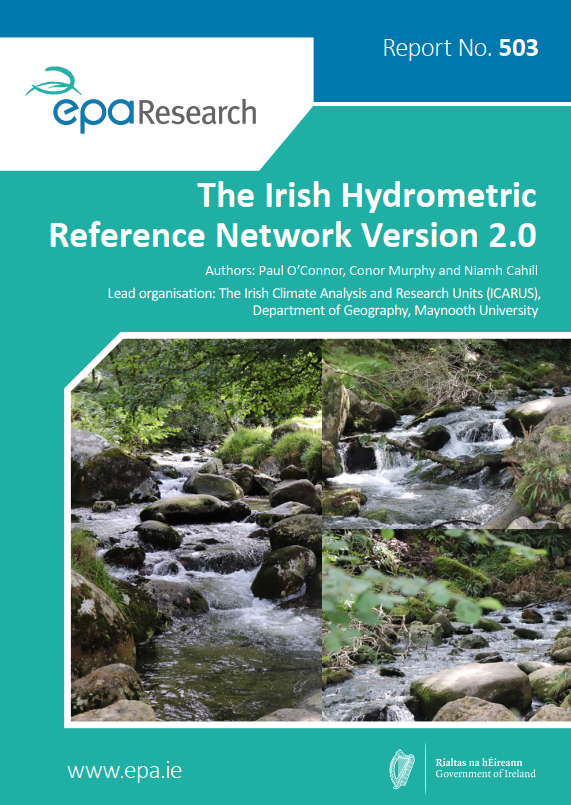 Cover with photos of rocky streams and flowing rivers.