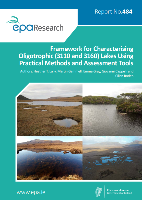 Cover with images of remote lakes in upland bog areas.