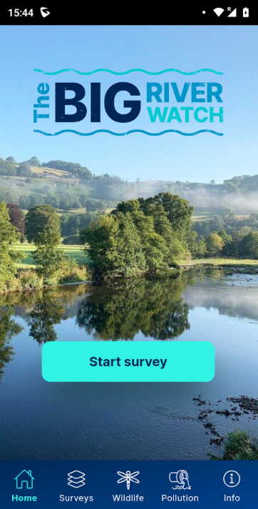 Visual of the Big river Watch App