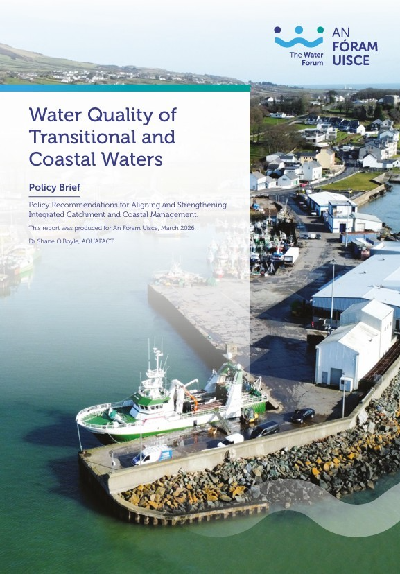 Front cover of Water Quality of Transitional and Coastal Waters Policy brief