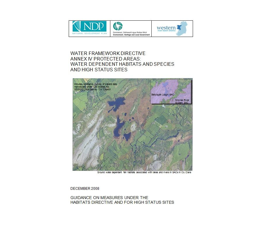 Water Dependent Species and Habitats Guidance (2008)